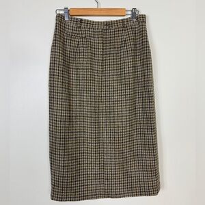 Vintage Lauren Ralph Lauren Long Wool Pencil Skirt Size 14